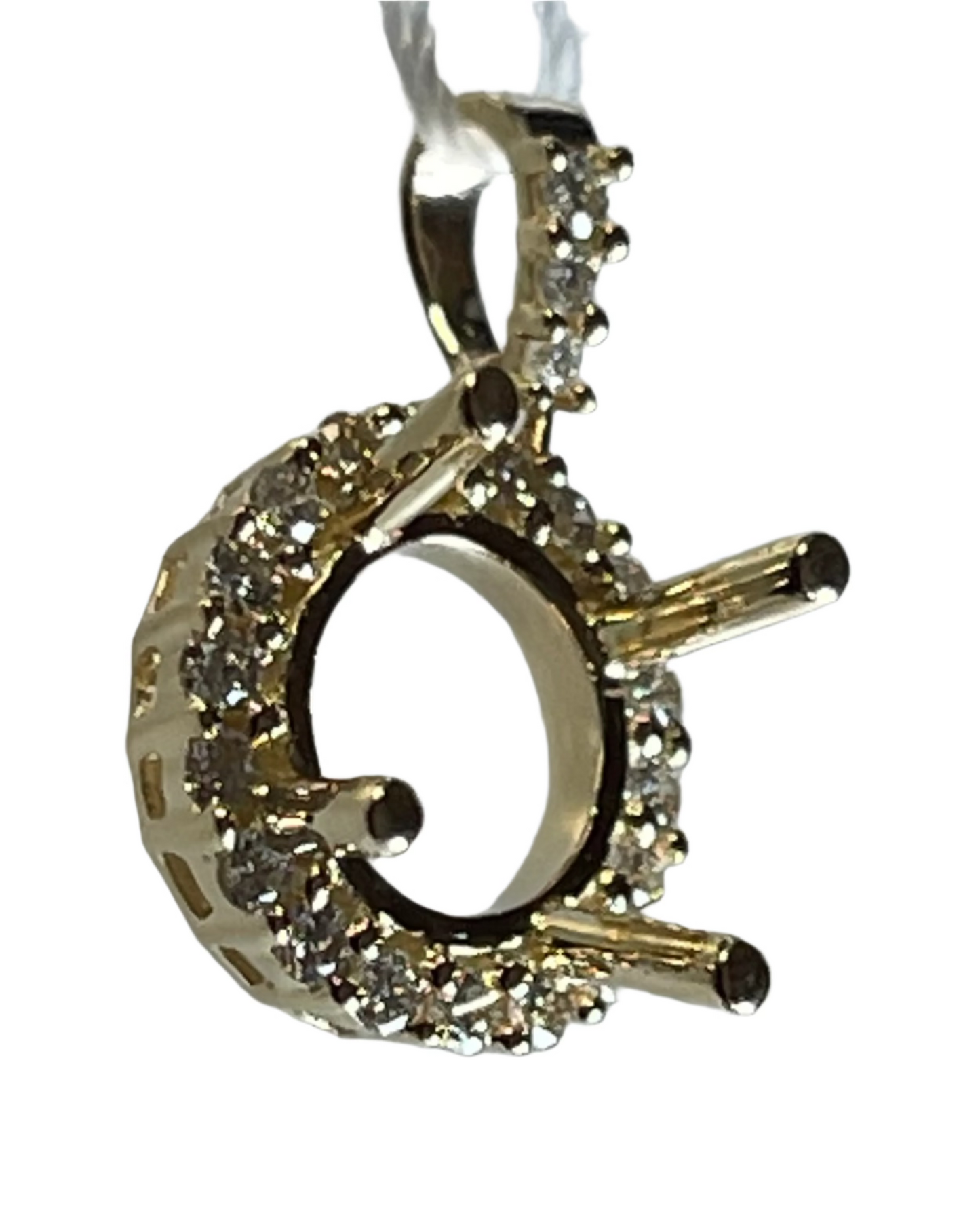 Round setting pendant