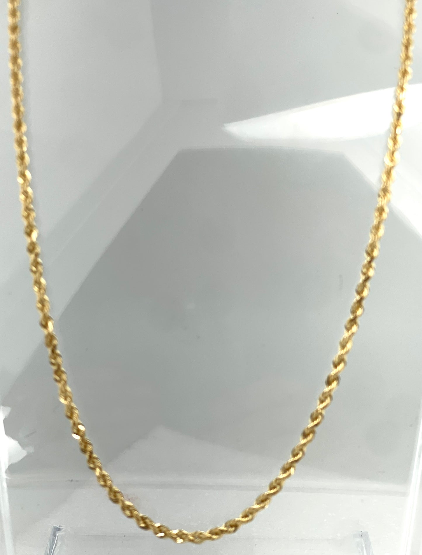 Rope chain 14K yellow gold