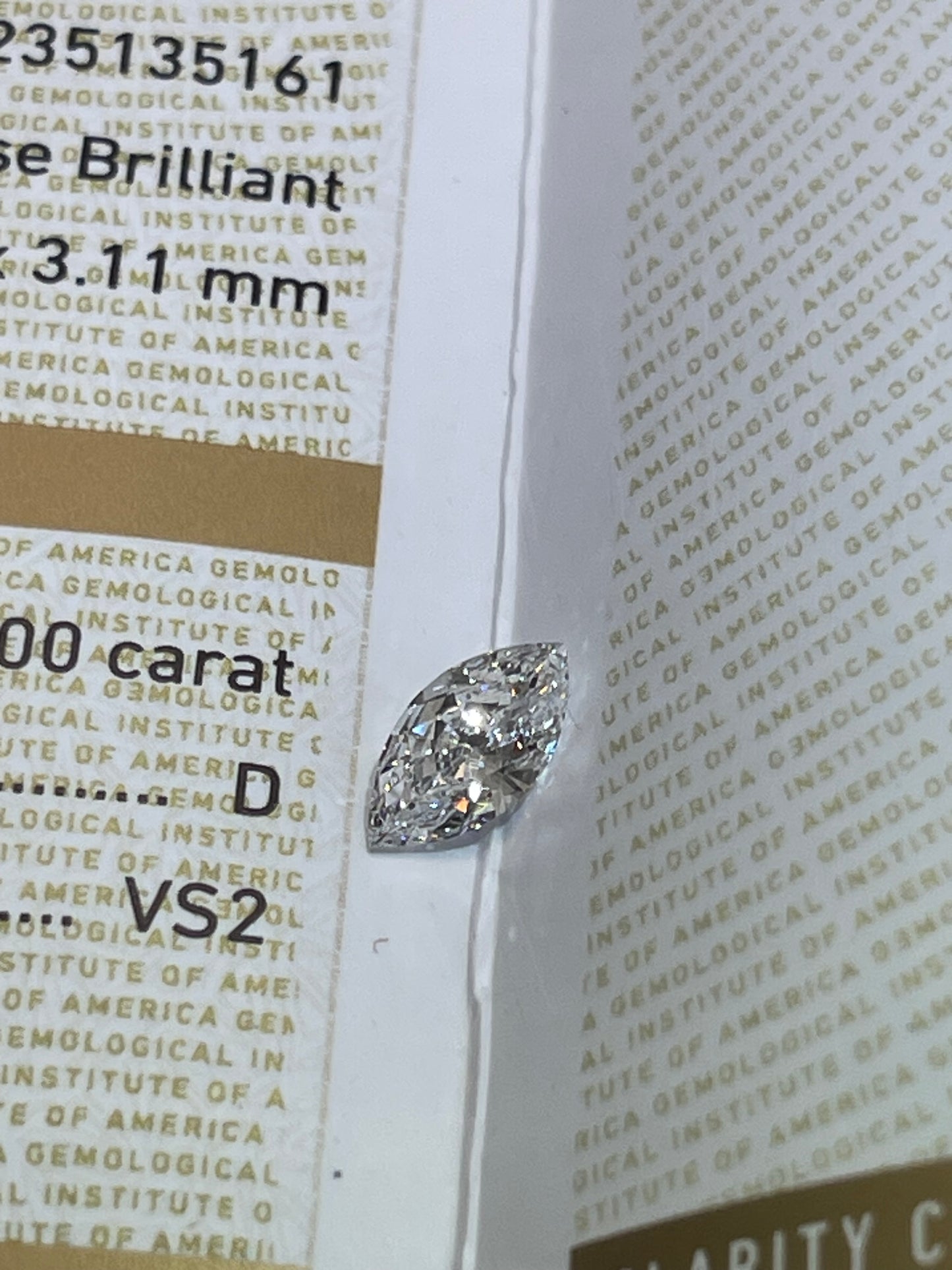 Marquise shape 1.00 carat natural Diamond