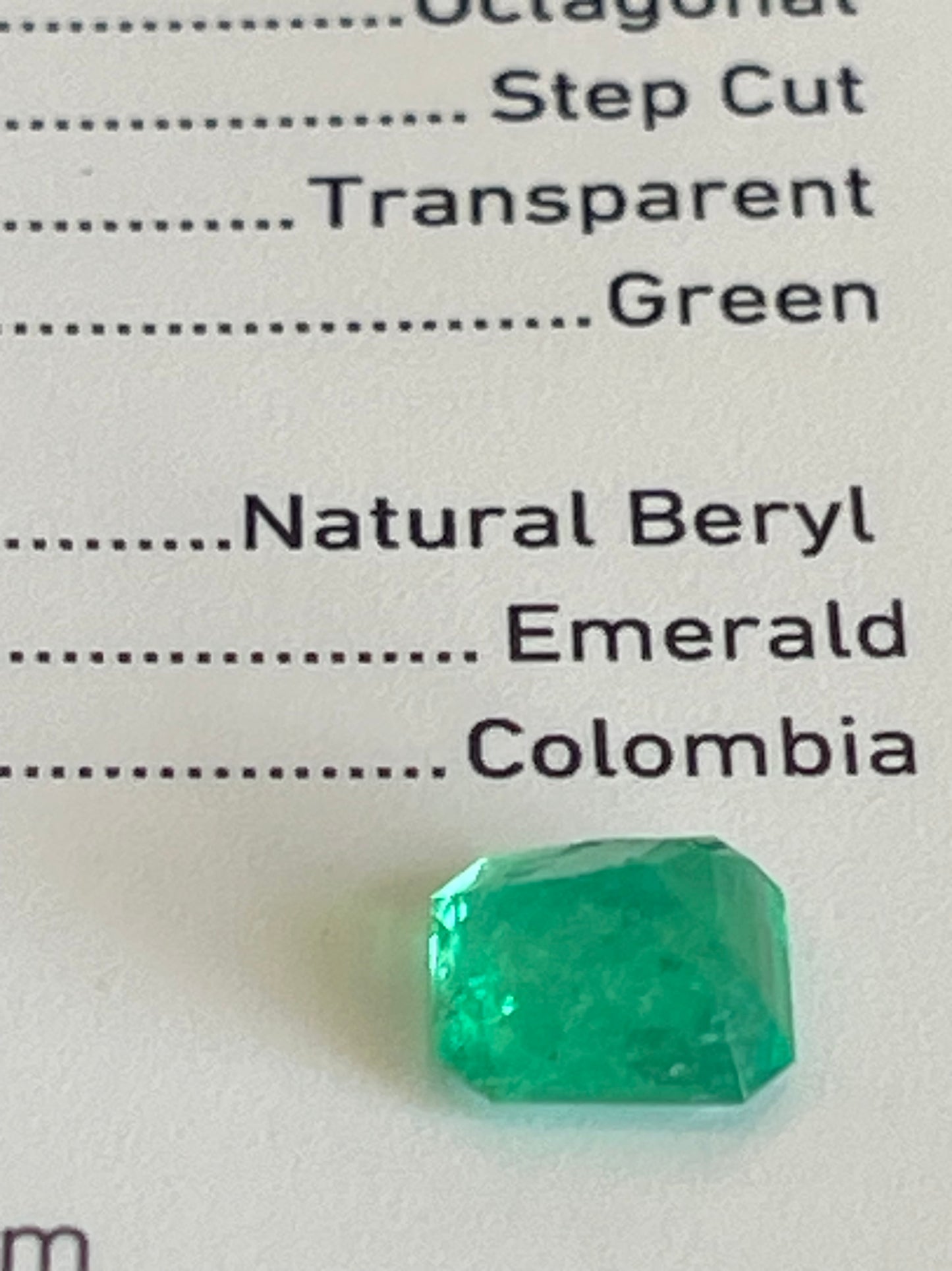 Emerald 2.16 Gia certified Colombian