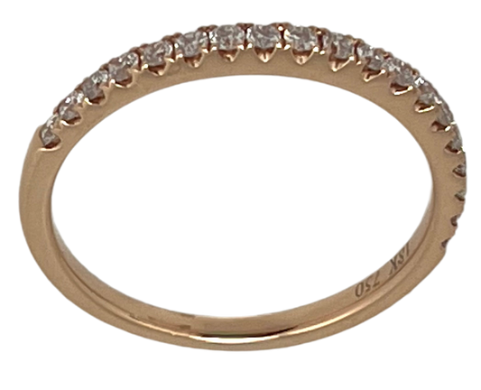 18KR  Rose Gold Diamonds Band