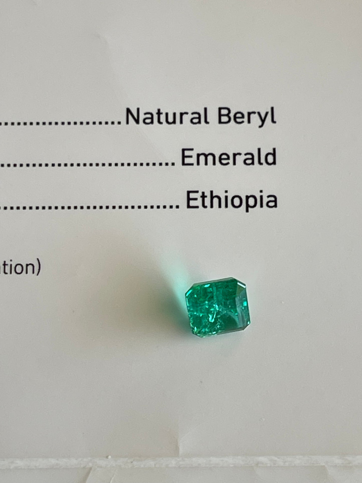 Emerald 2.00 Gia certified