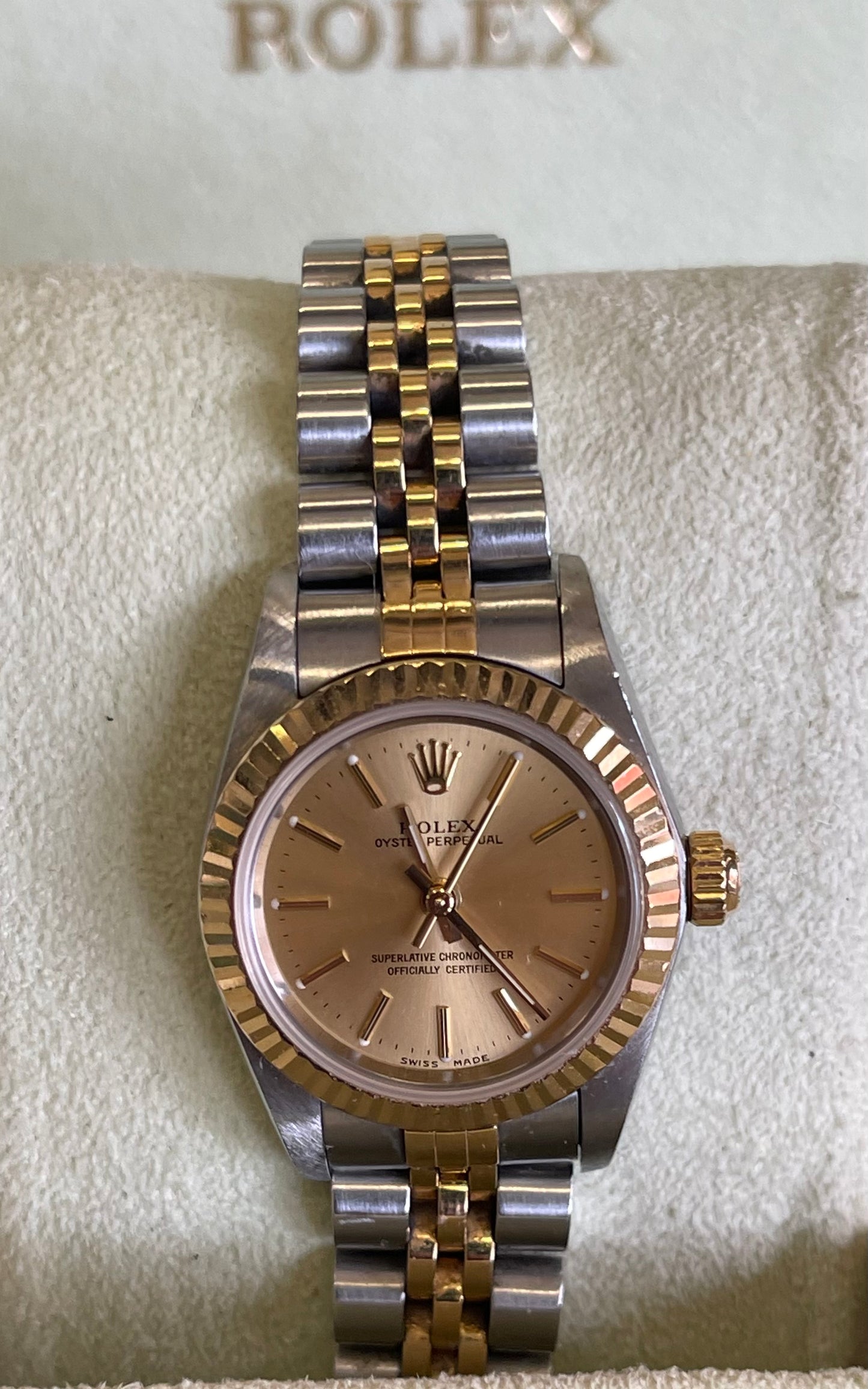 Ladies two tone Rolex