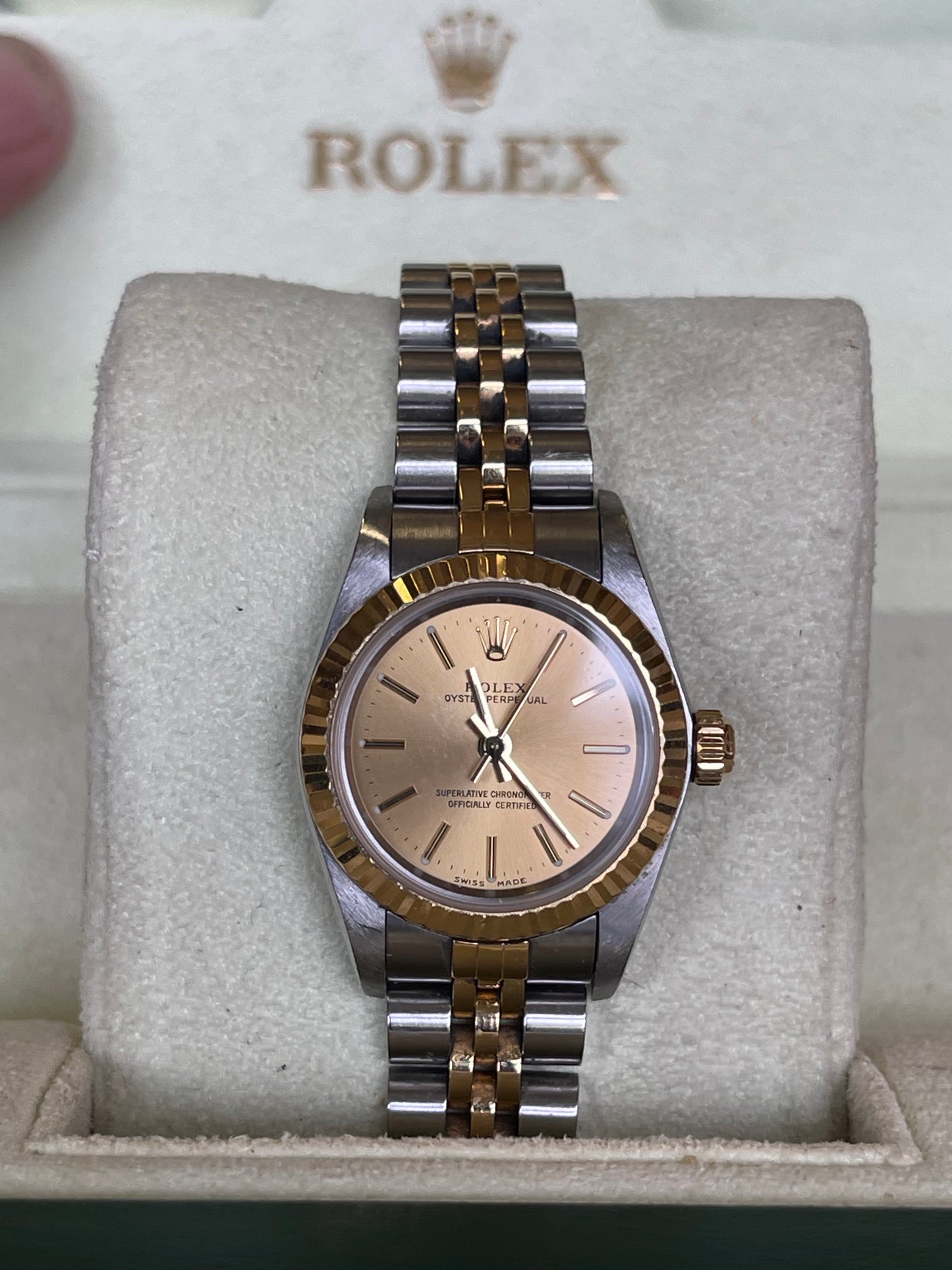 Ladies two tone Rolex