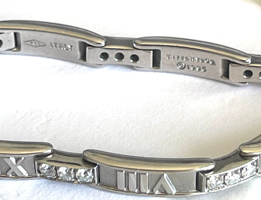 Tiffany & Co. Atlas Bracelet in 18KT White Gold 1.50 ctw Tiffany & Co